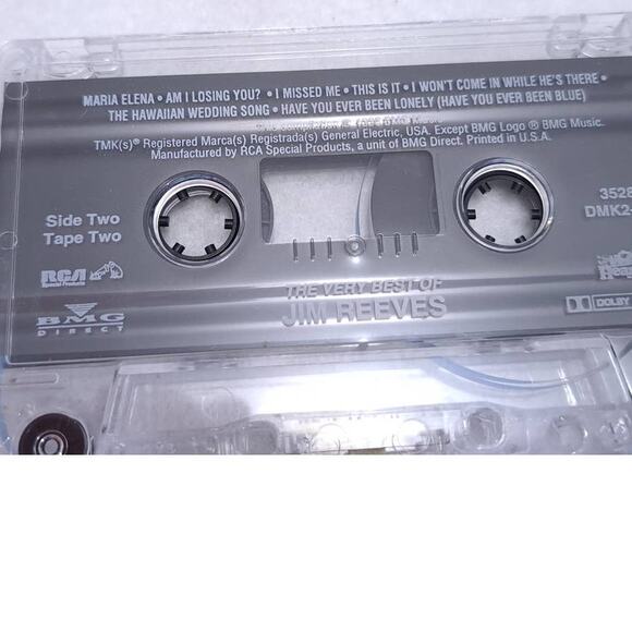 Jim Reeves The Very Best Of Jim Reeves Cassette 2 RCA 1998 Heartland Collections - Picture 2 of 3